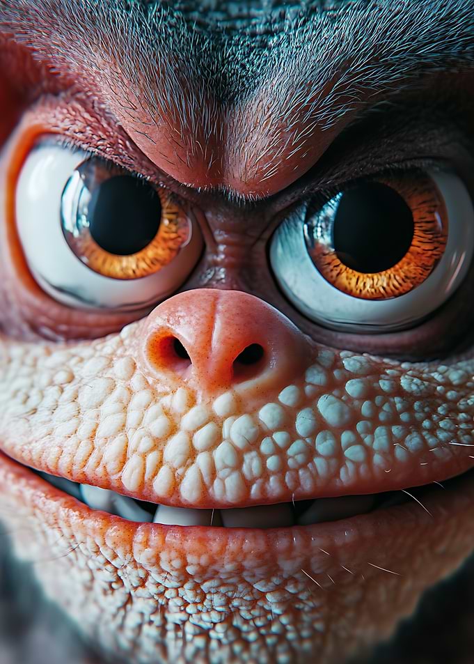 Close-up Monkey Face