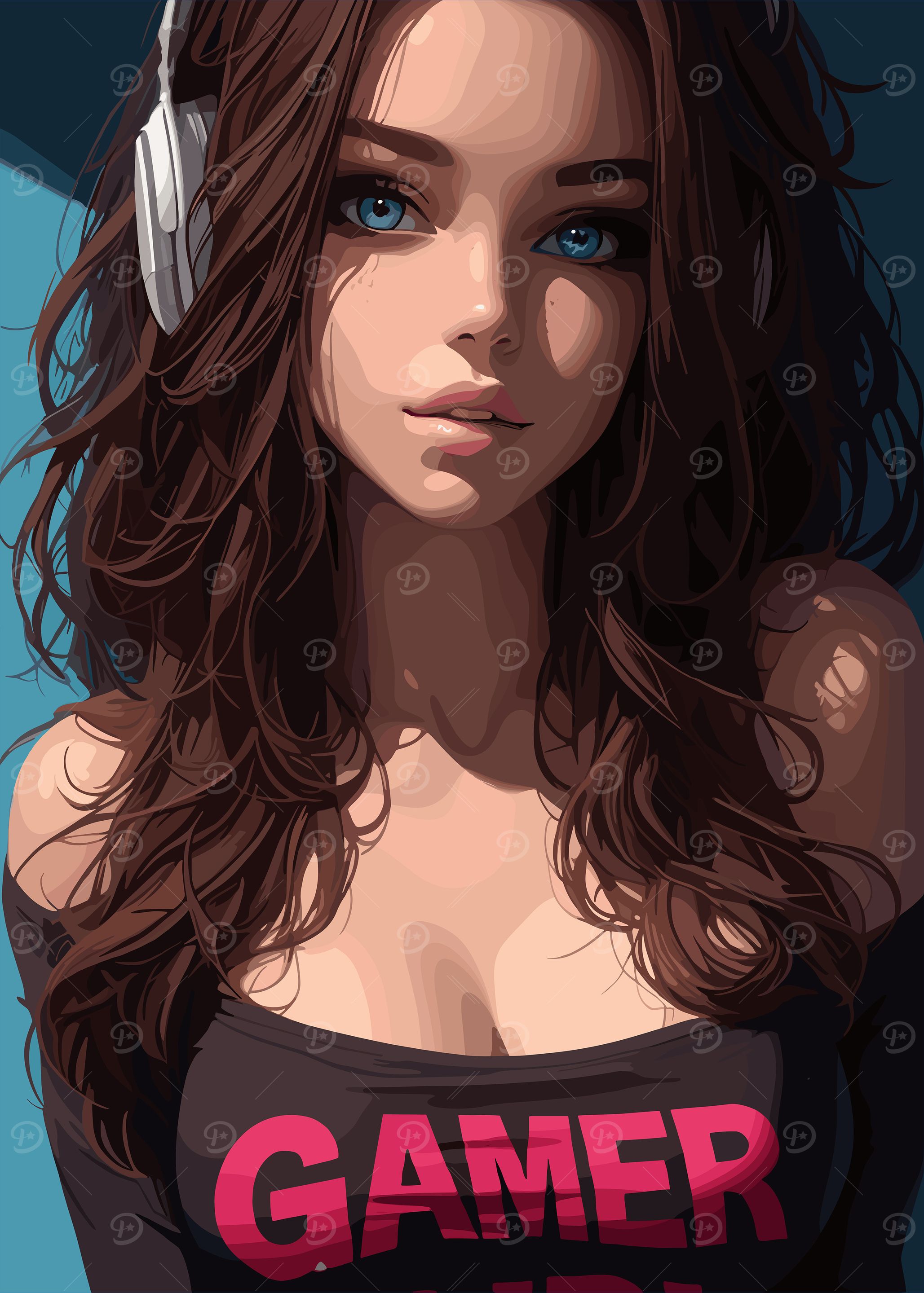 Gamer Girl Portrait