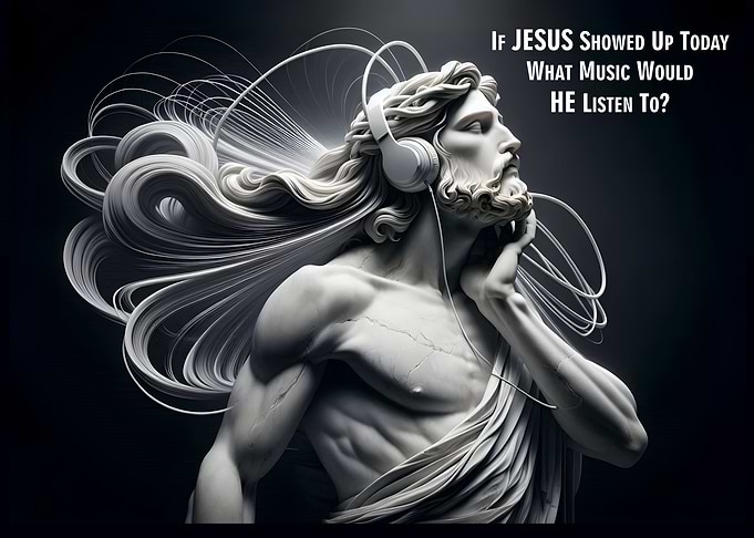 Jesus with Headphones