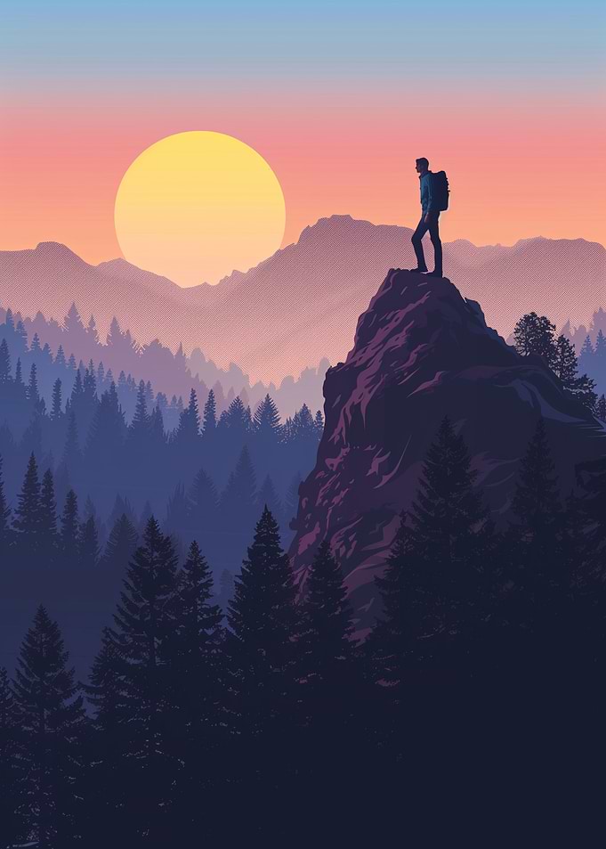 Mountaintop Sunset