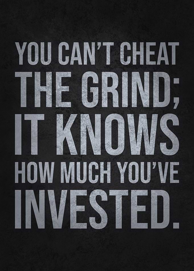 Can't Cheat The Grind - Motivation
