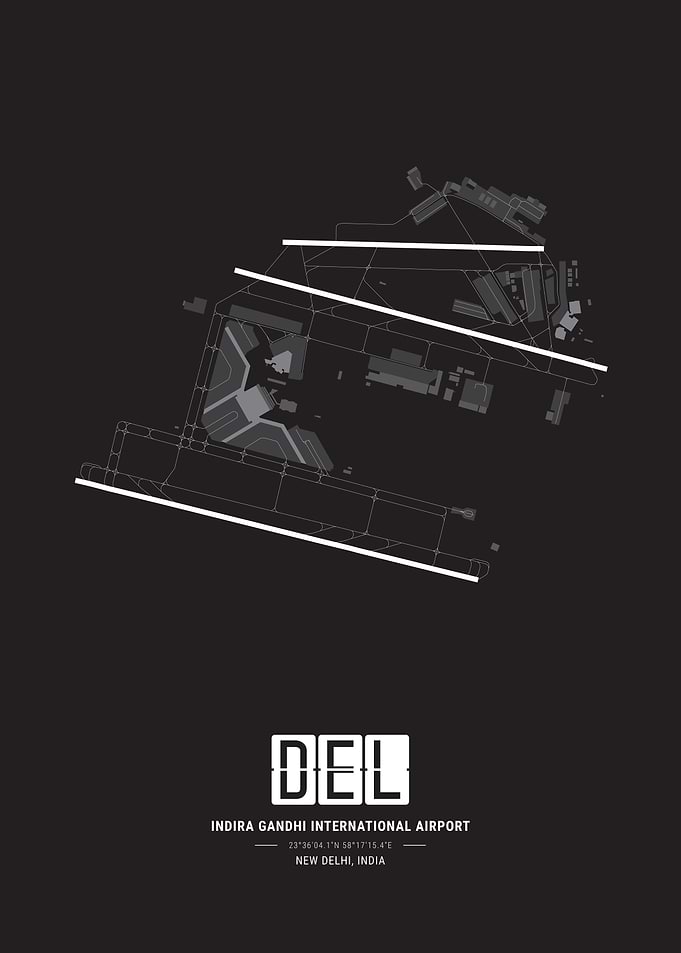 Delhi Airport Layout