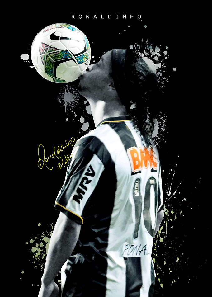 Ronaldinho Soccer Art