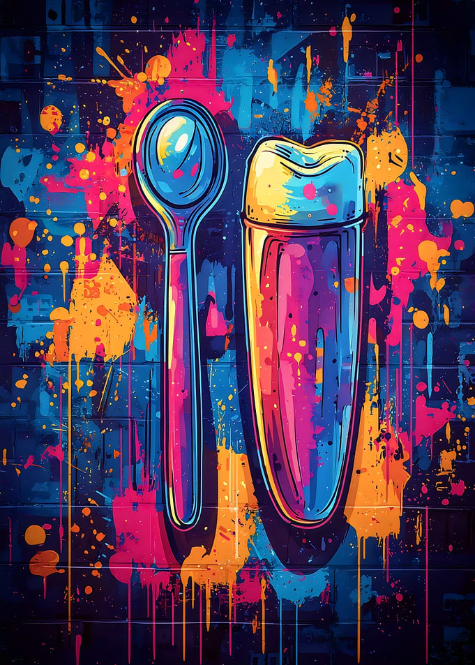 Colorful Dental Tools