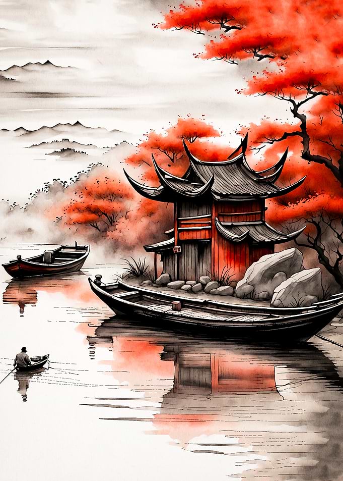 Japanese Pagoda Lake