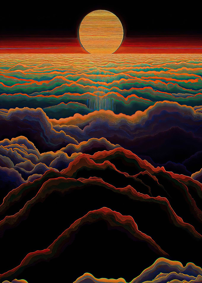 Sunset Over Clouds