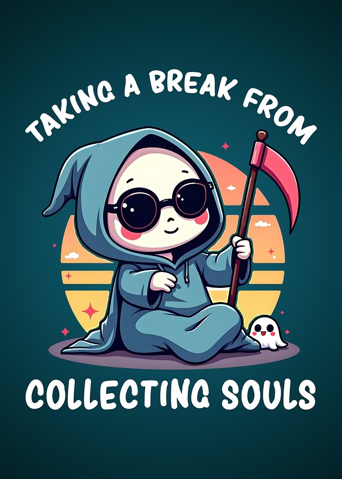 Funny Cute Grim Reaper Humor