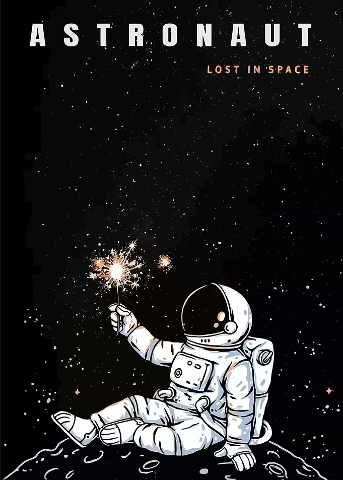 Astronaut Lost in Space