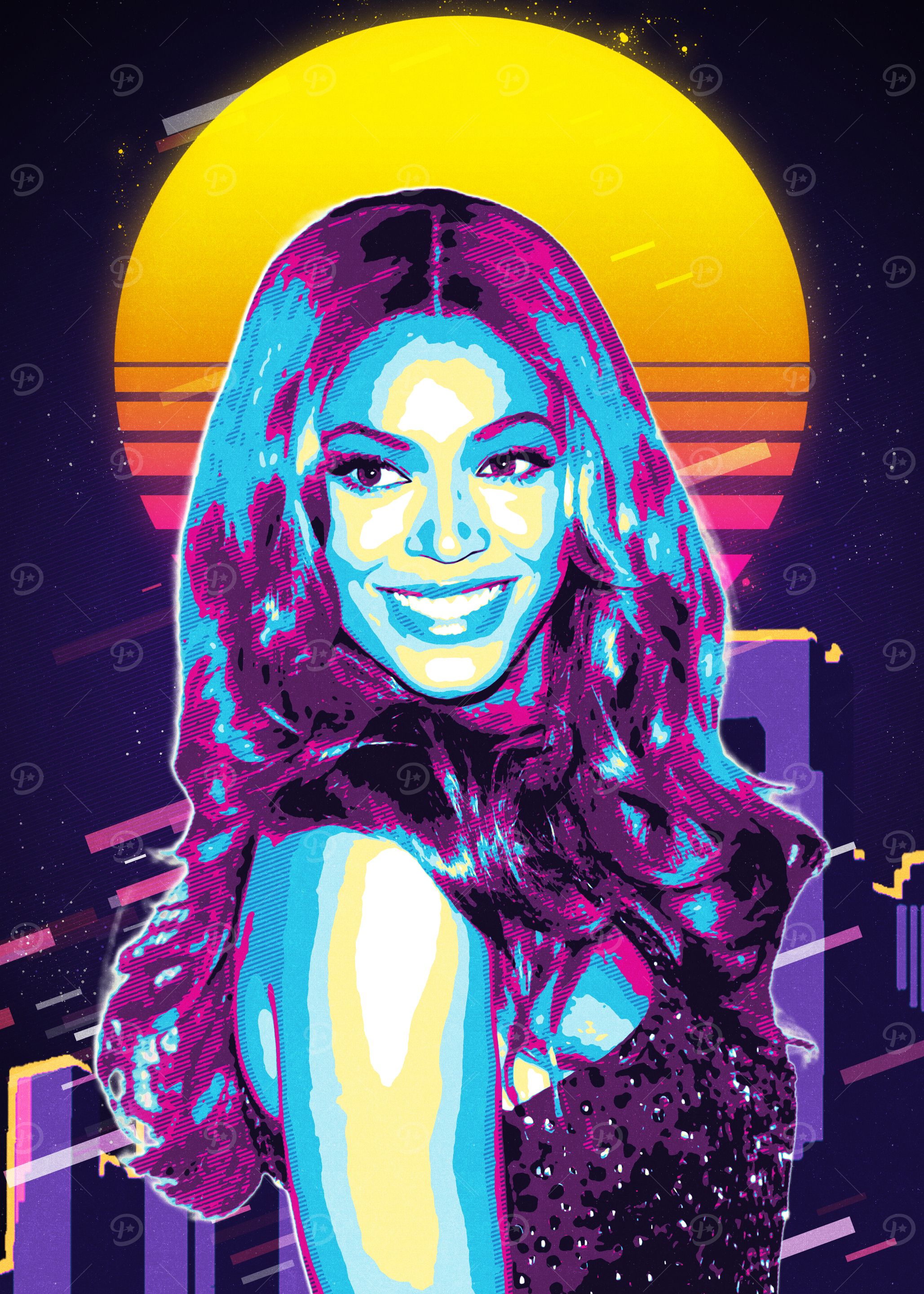 Beyonce Retro Pop Art