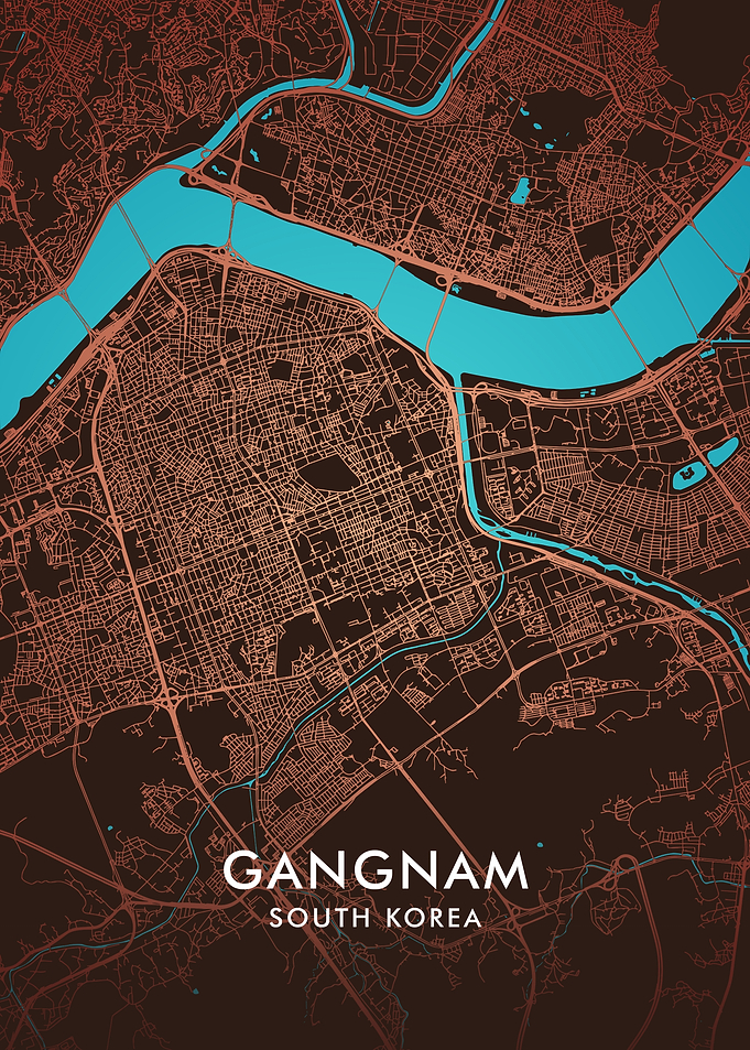 Gangnam, South Korea Map