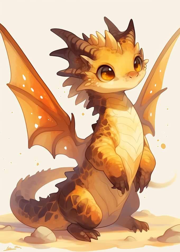 Cute Baby Dragon