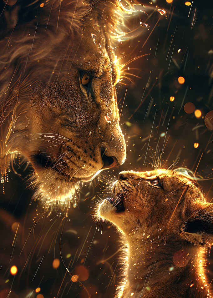 Lion king and Cub