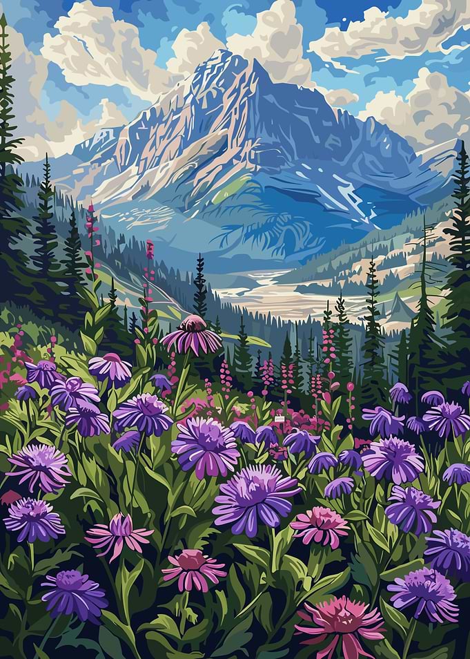 Mountain Meadow Flowers