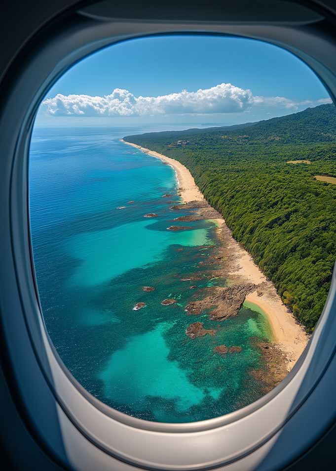 Aerial View of Coastal Landscape