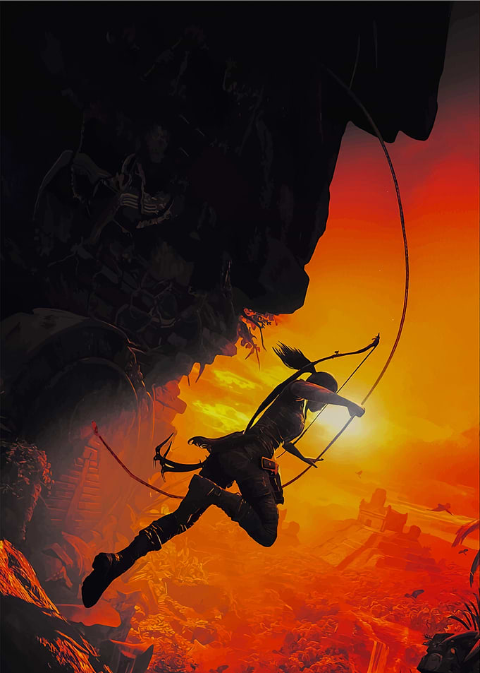 Tomb Raider Action Poster