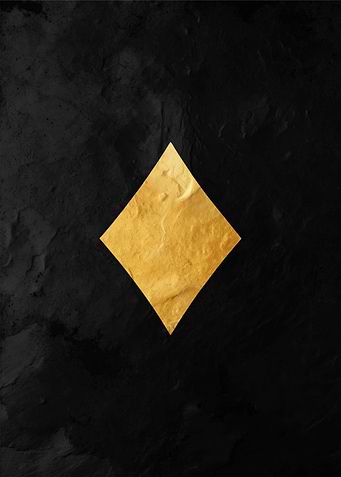 Gold Diamond on Black