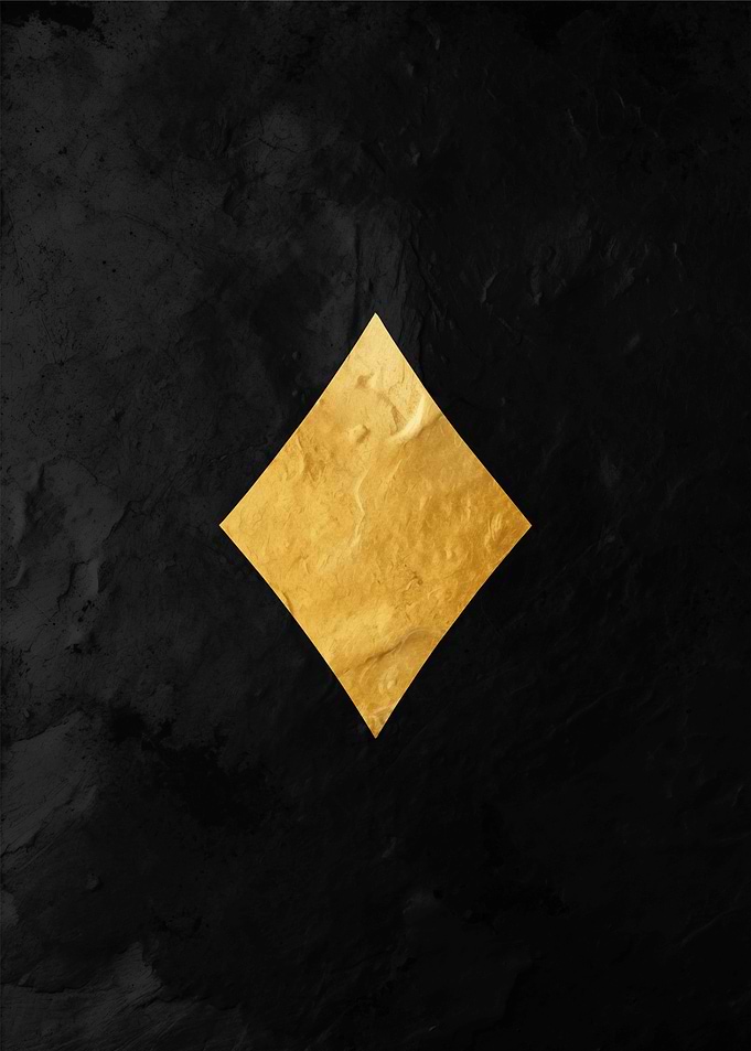 Gold Diamond on Black