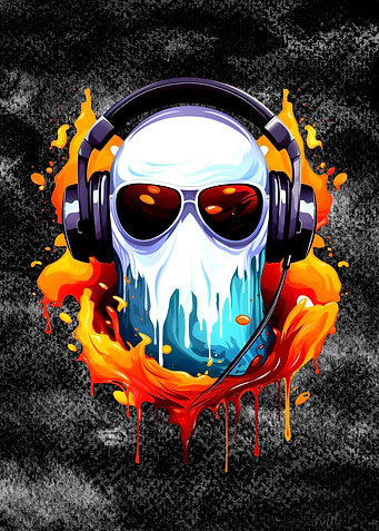 Alien DJ with Headphones
