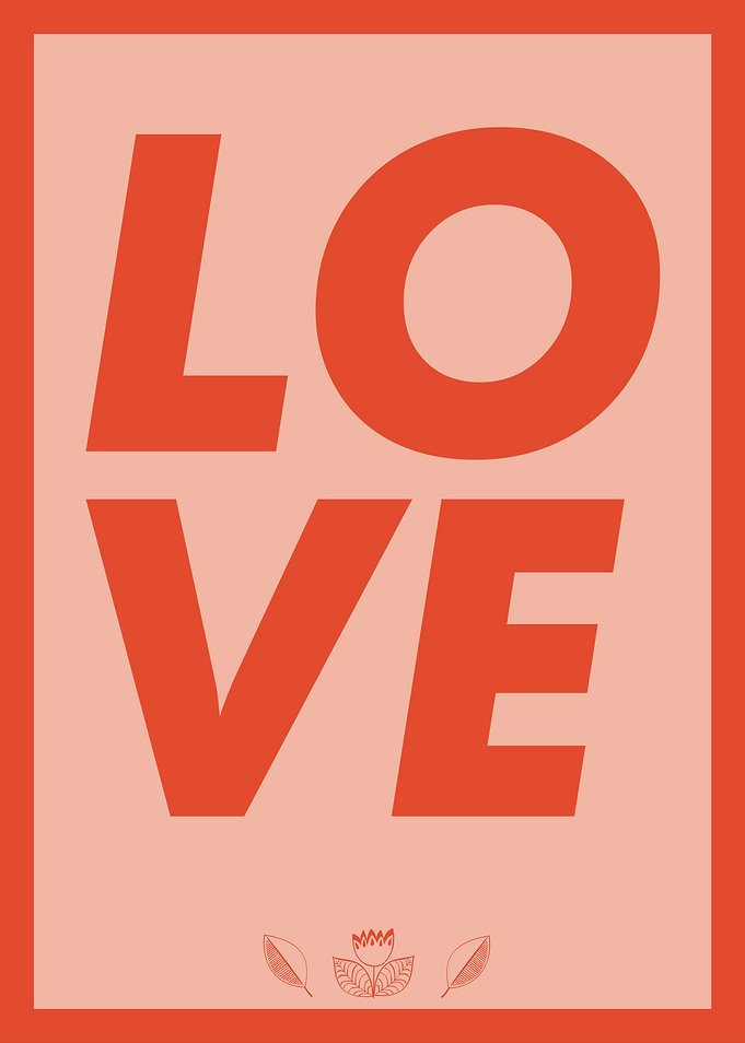 Love Typography Print