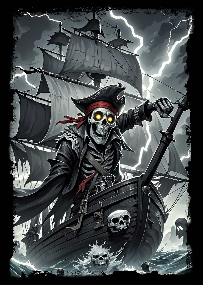 Skeleton Pirate Ship