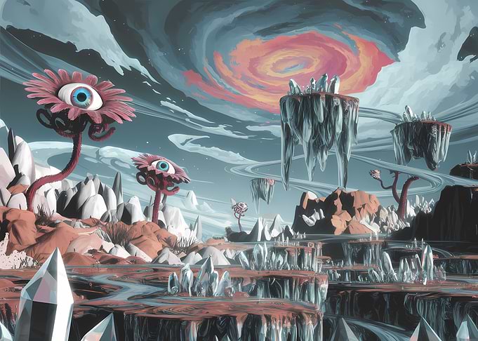 Surreal Alien Landscape