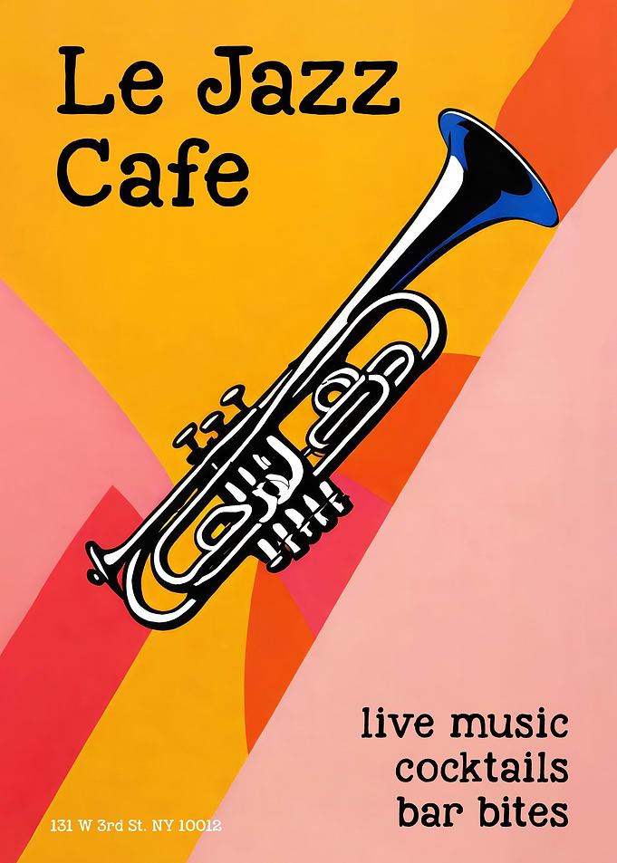 Le Jazz Cafe Poster