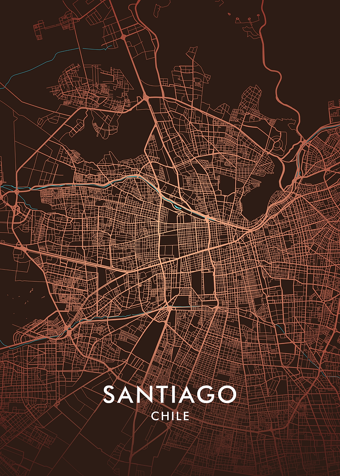 Santiago Chile City Map