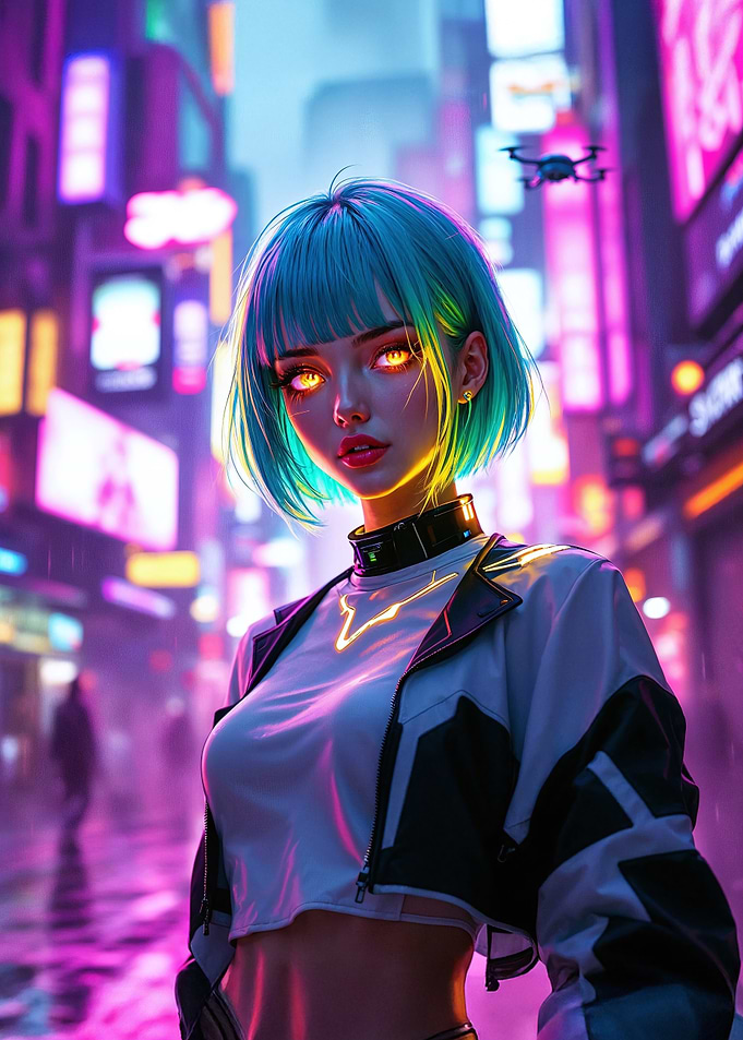Cyberpunk Anime Girl