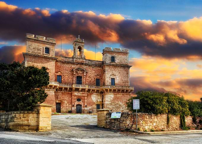 Selmun palace at sunrise in Malta - Landscape photo