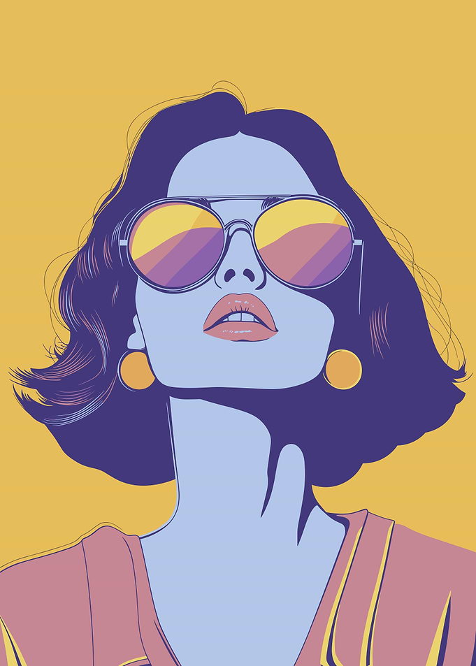 Strong Woman in Sunglasses