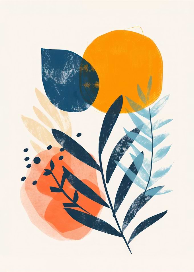 Abstract Floral Art Print