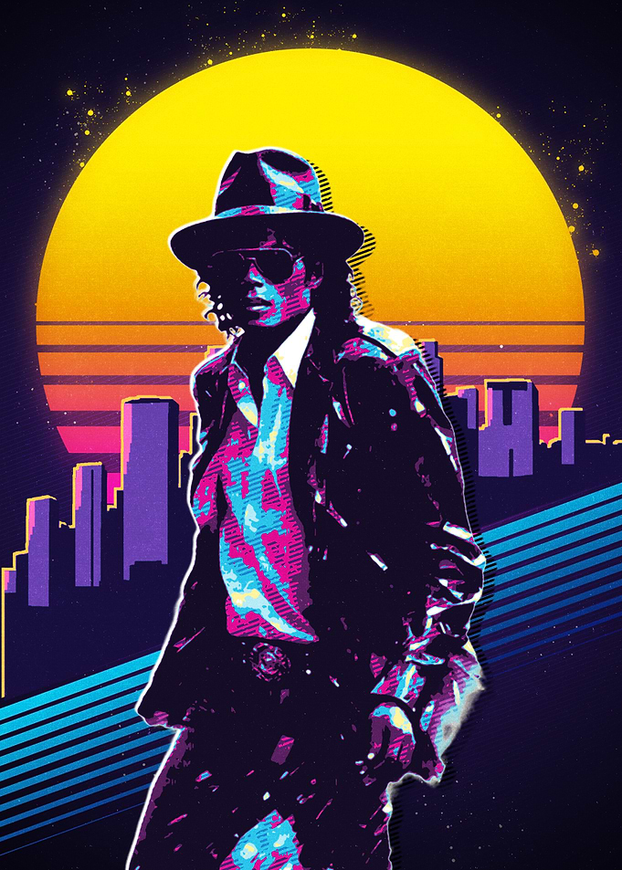 Michael Jackson Retro Art