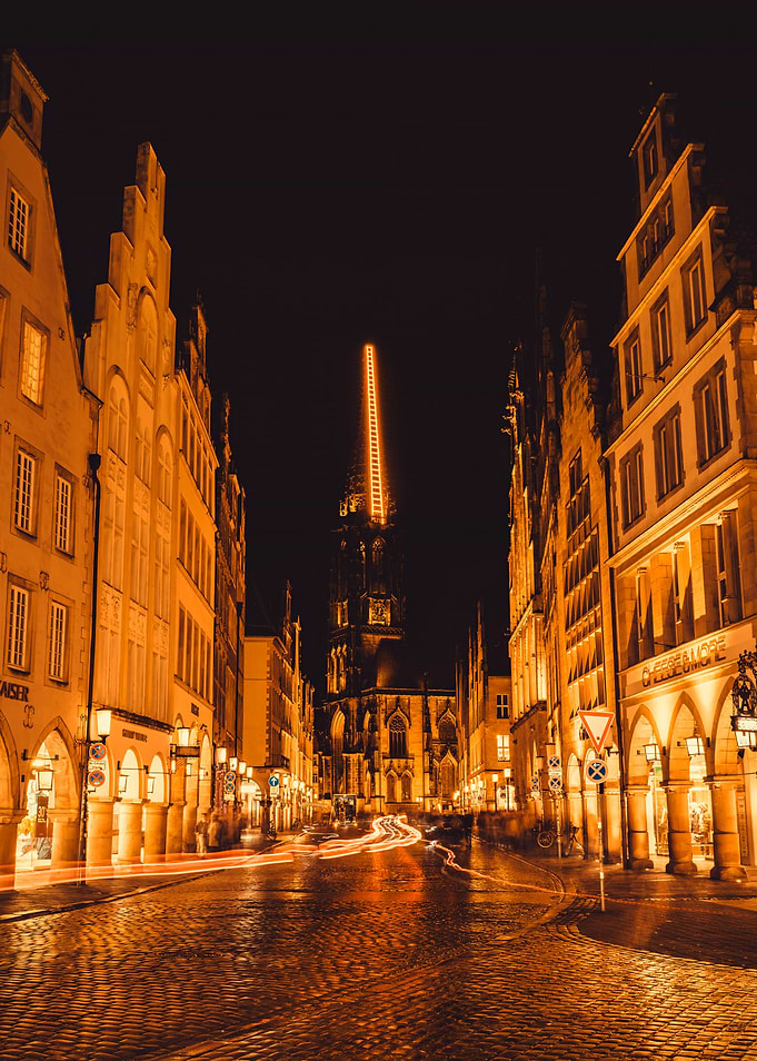 Münster bei Nacht