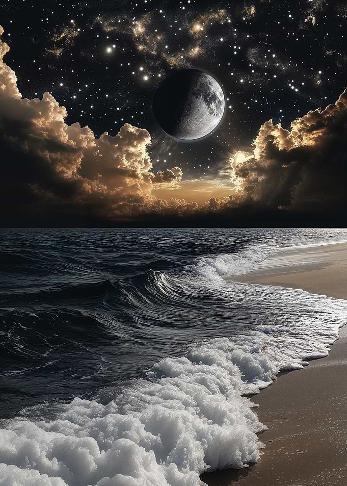 Night Sky Seascape