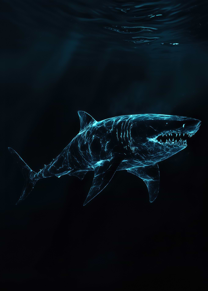 Great White Shark Digital Art