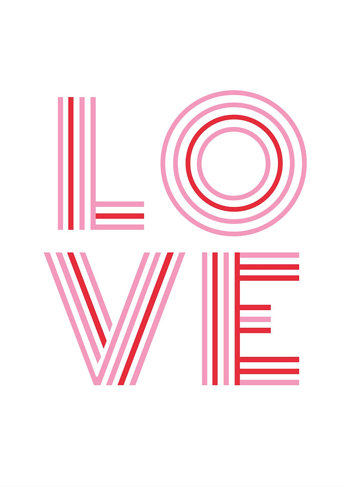 Love Typography Art