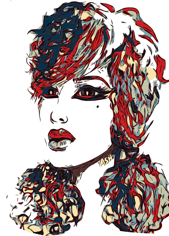 Abstract Woman Portrait