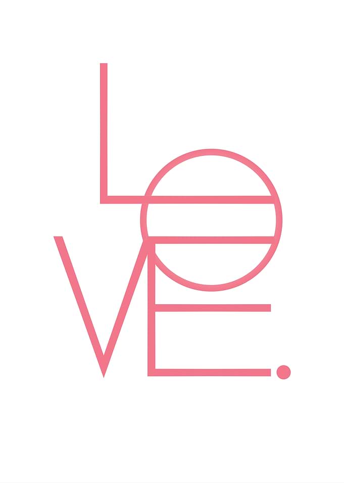 Minimalist Love Art