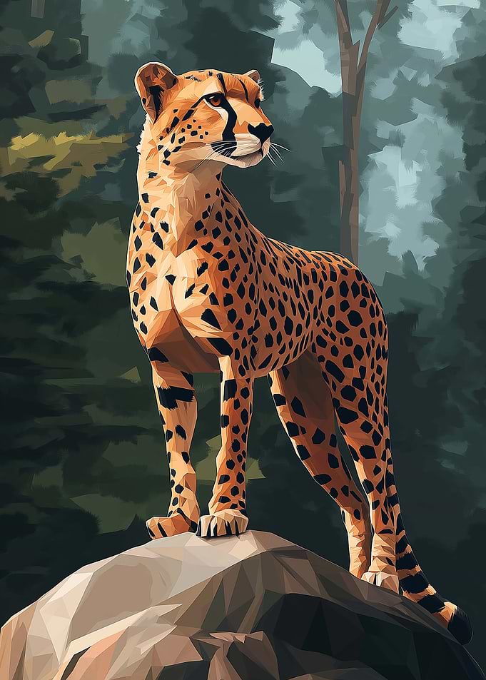 Low Poly Cheetah