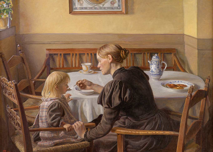 Mother Feeding Child