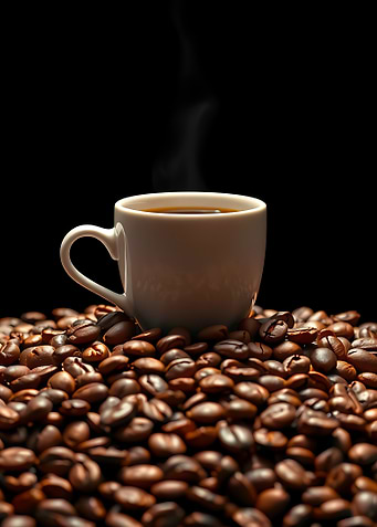 Coffee Cup on Beans