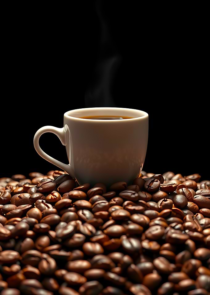 Coffee Cup on Beans