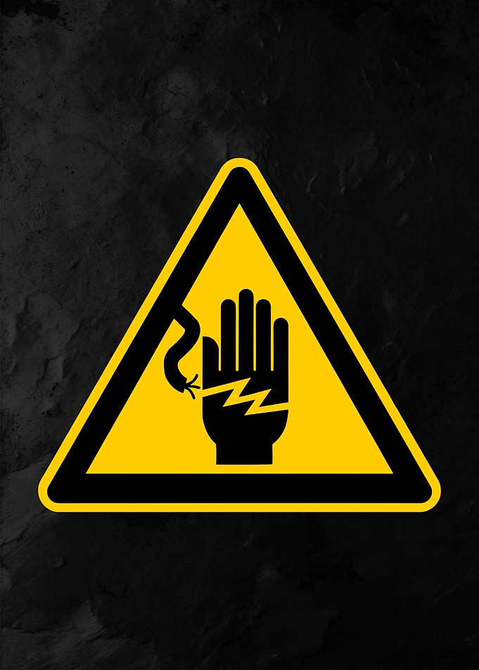 High Voltage Warning Sign