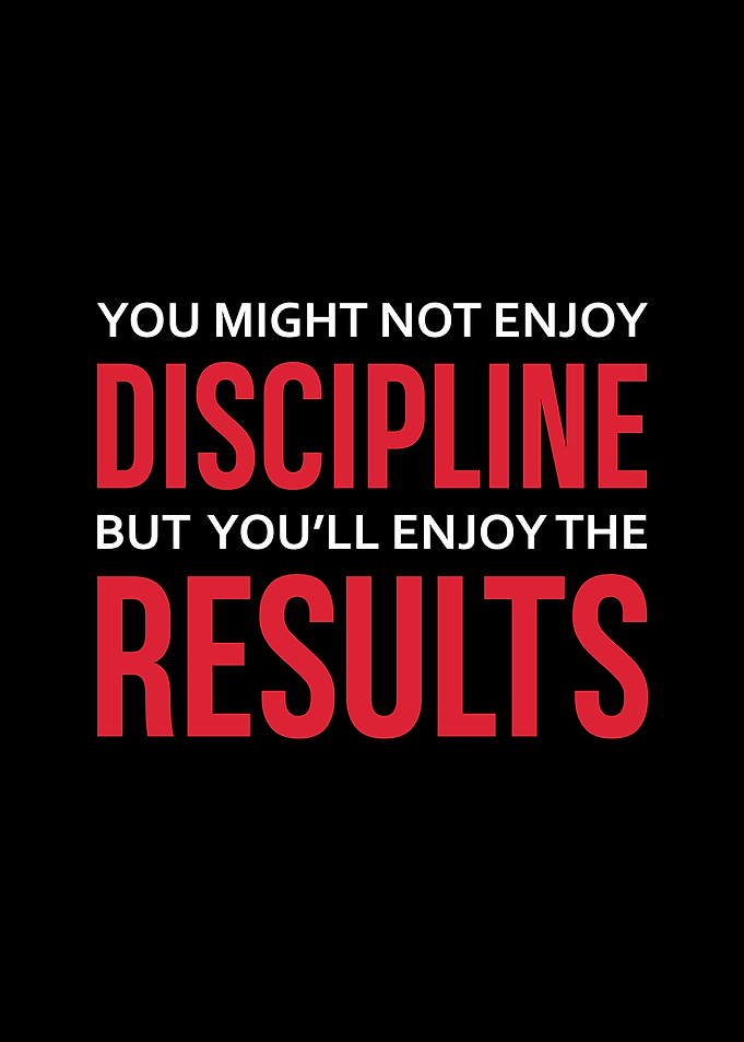 Discipline & Results Quote