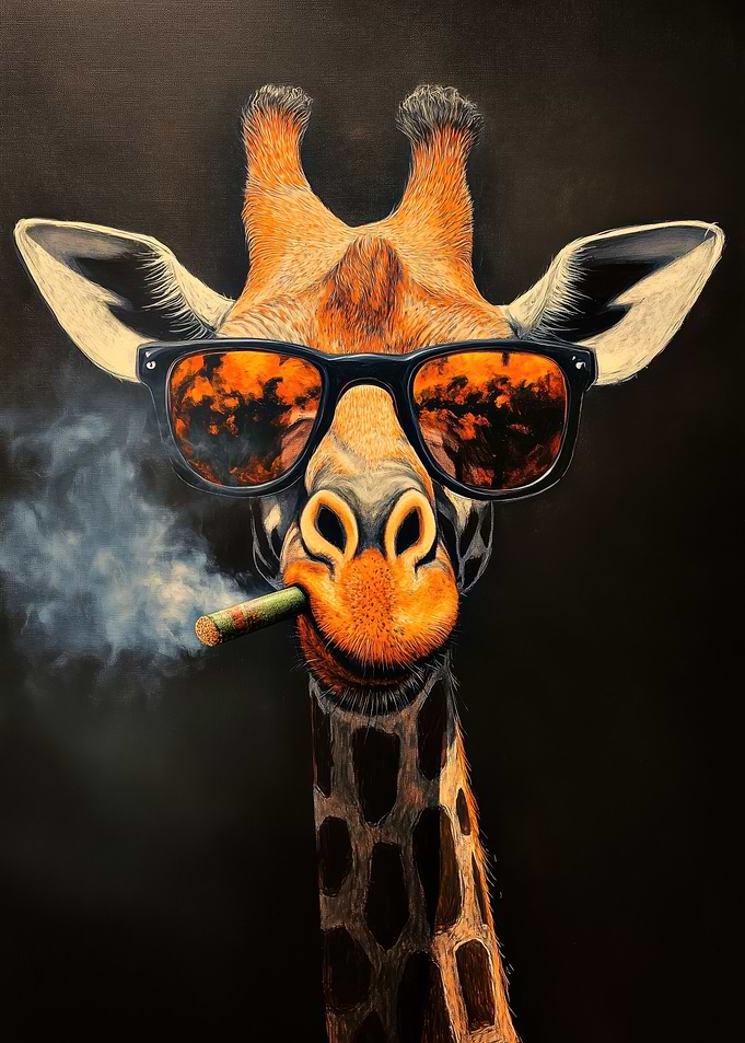 Cool Giraffe with Shades