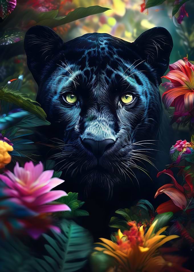 Black Panther in Bloom