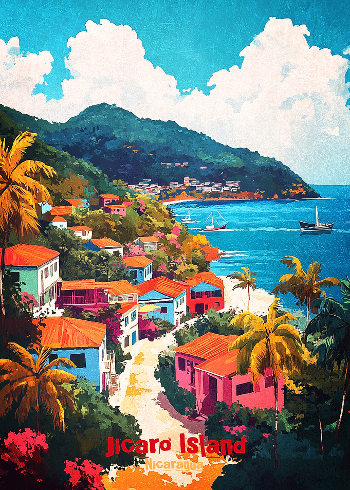 Jicaro Island Art Poster