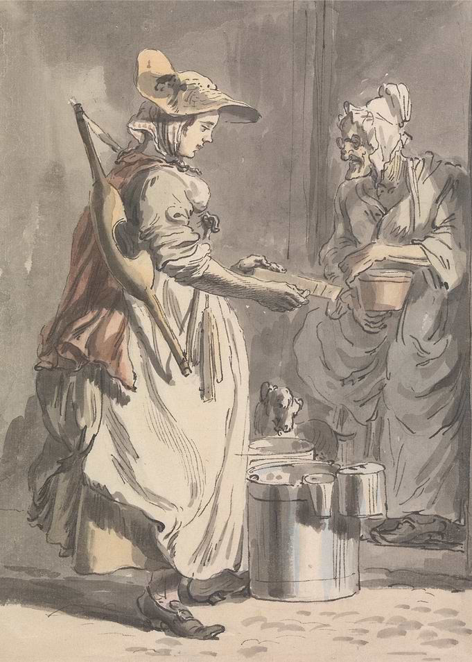 Woman Selling Goods