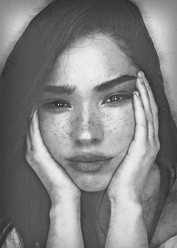 Woman with Freckles