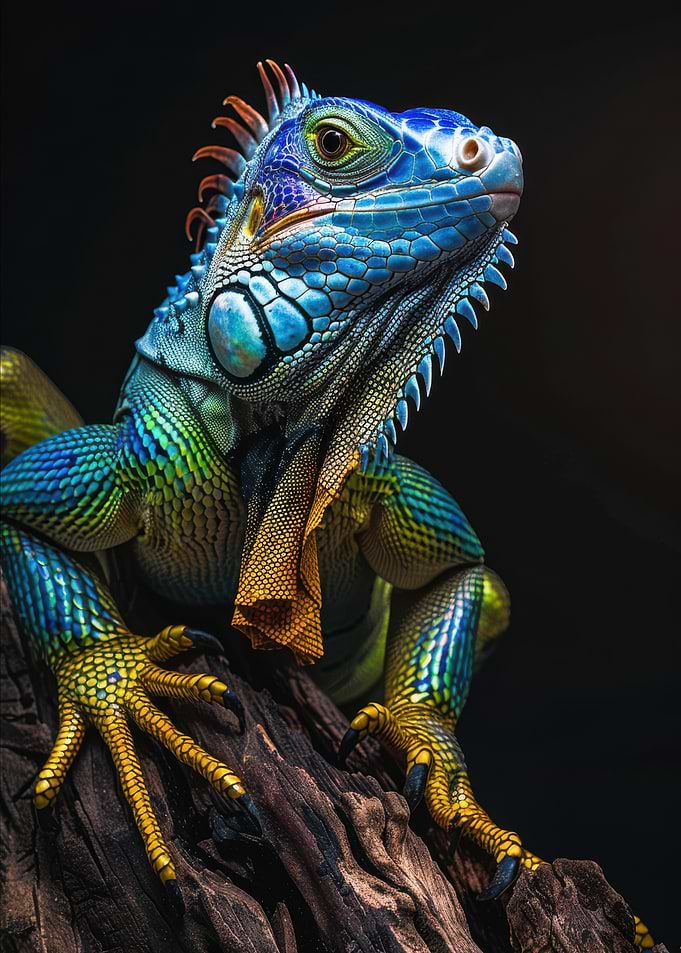 Green Iguana Portrait